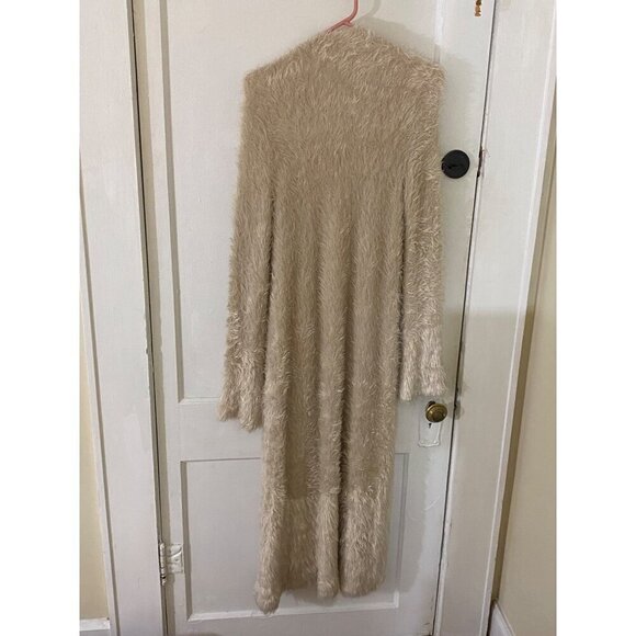 Free People Women's Creal Eyelash Open Front Maxi Cardigan - XL - Picture 3 of 12